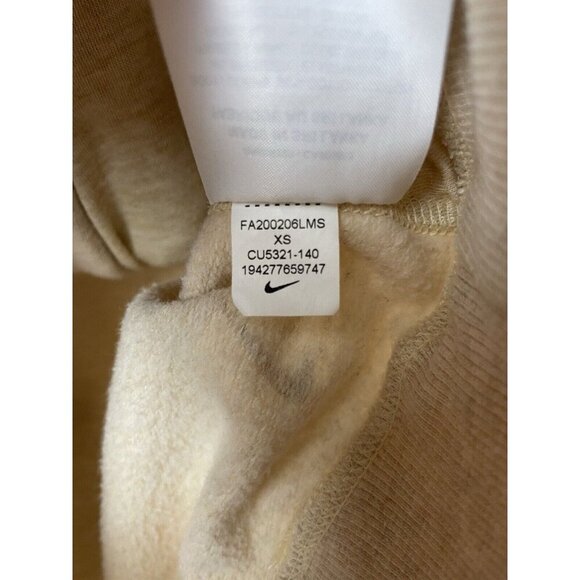 Nike Yoga Oatmeal Hyper Flow Asymmetrical Full Zip Training Hoodie Size XS - Picture 8 of 10